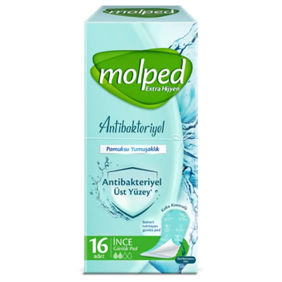 Изображение товара Ежедневные прокладки Molped антибактериальные 16 шт
