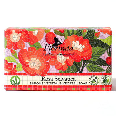 Изображение товара Твердое мыло Florinda Итальянская Мозаика Дикая роза 200 г Изображение товара Твердое мыло Florinda Итальянская Мозаика Дикая роза 200 г