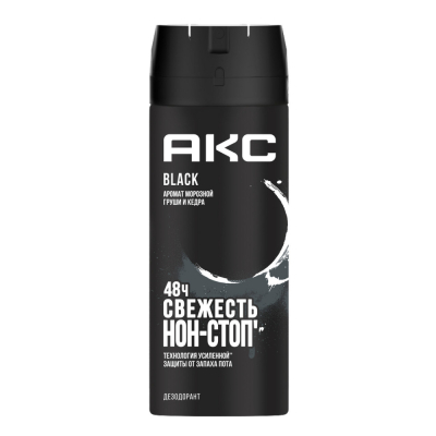 Изображение товара Антиперспирант АКС Black 150 мл для мужчин с ароматом арбуза бергамота и груши