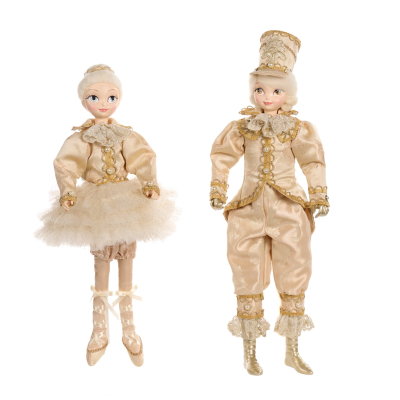 Изображение товара Декоративная кукла Goodwill Golden Nutcracker Boy & Girl 53 см новогодний декор