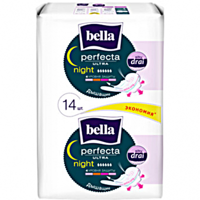 Изображение товара Прокладки Bella Perfecta Ultra night 14 шт для ночного использования