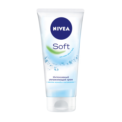Изображение товара Увлажняющий крем Nivea Soft 75мл для лица рук и тела