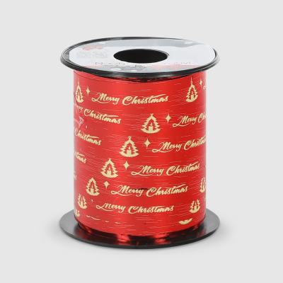 Изображение товара Декоративная упаковочная лента Due Esse Christmas красная 10 м