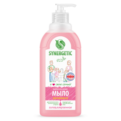 Изображение товара Гипоаллергенное жидкое мыло Synergetic Аромамагия увлажняющее, биоразлагаемое, 0,5 л