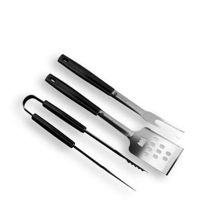 Изображение товара Набор грильменов 800 Degrees Barbecue Tools Red line с покрытием soft-touch 3 предмета