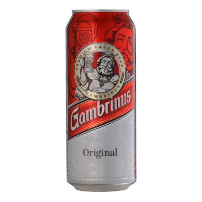 Изображение товара Пиво светлое Gambrinus Original 0,5 л фильтрованное в жестяной банке