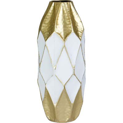 Изображение товара Ваза Glasar мозамбик 19х19х46 см Золотистая железная декорация для дома