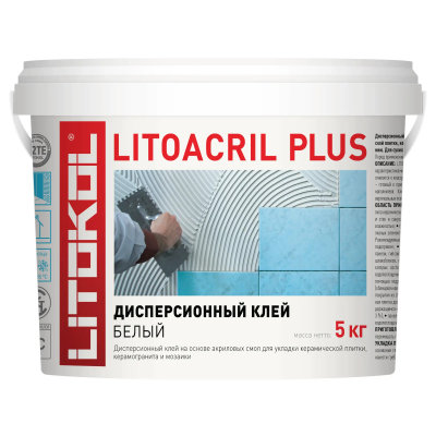 Изображение товара Клей дисперсионный Litokol Litoacril Plus 5 кг