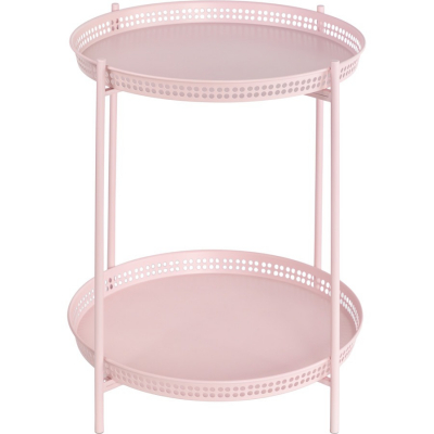 Изображение товара Столик Glasar сервировочный розовый 49х49х54 см