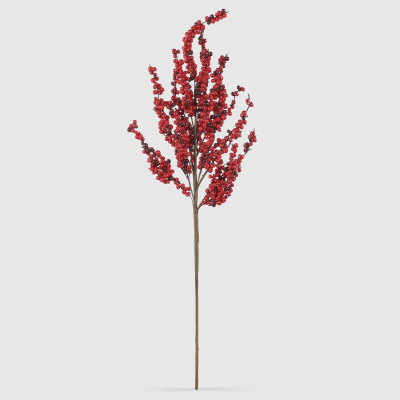 Изображение товара Ветвь с ягодами French garden красная 68 см декоративный элемент