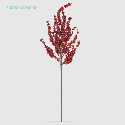 Изображение товара Ветвь с ягодами French garden красная 68 см декоративный элемент