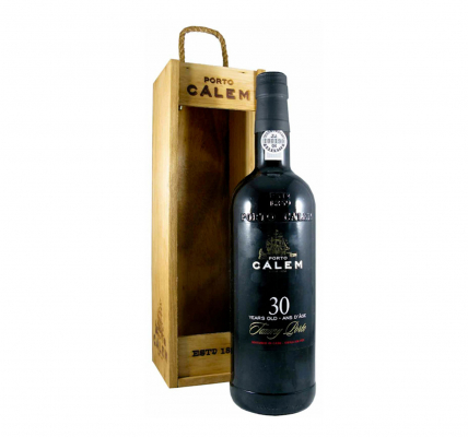 Изображение товара Портвейн красный сладкий "Calem" 30 Years Old Tawny Porto деревянная коробка 0,75 л