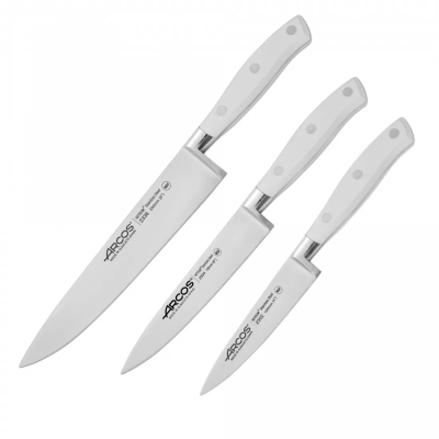 Изображение товара Набор ножей Arcos Riviera Blanca 3 шт для овощей и кухонных работ
