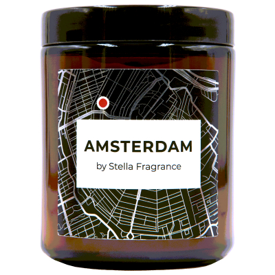 Изображение товара Ароматическая свеча Stella Fragrance Amsterdam 250 г натуральный кокосовый и соевый воск