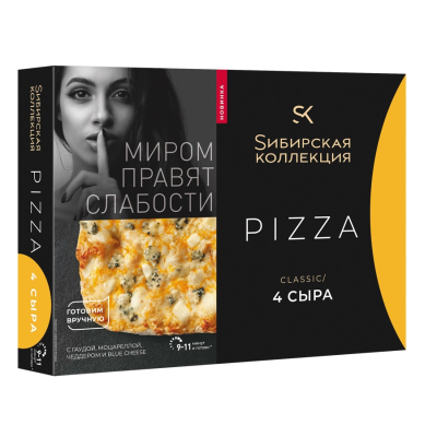 Изображение товара Пицца classic Сибирская Коллекция 4 сыра 365 гр Изображение товара Пицца classic Сибирская Коллекция 4 сыра 365 гр