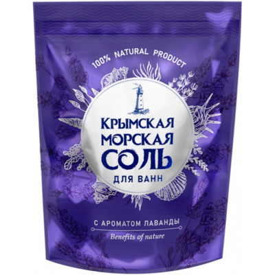 Изображение товара Морская соль Greenfield натуральная лаванда 1100 г для ванн