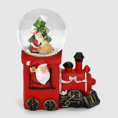 Изображение товара Стеклянный новогодний шар с LED подсветкой Ad trend 13x16 см красный