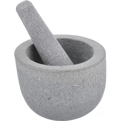 Изображение товара Ступка и пестик KESPER из гранита, диаметр 12,5 см, бежевый