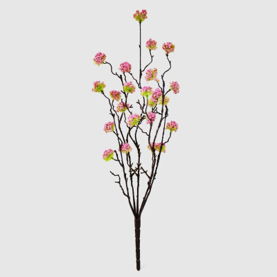 Изображение товара Кустик искусственный Конэко-О с цветами, розовый 63 см