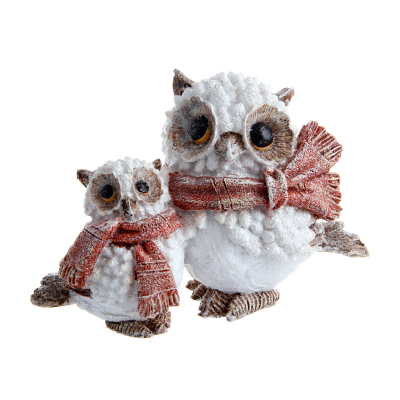 Изображение товара Красивая фигура совы в шарфе 12 см Новогодний декор ТПК Полиформ