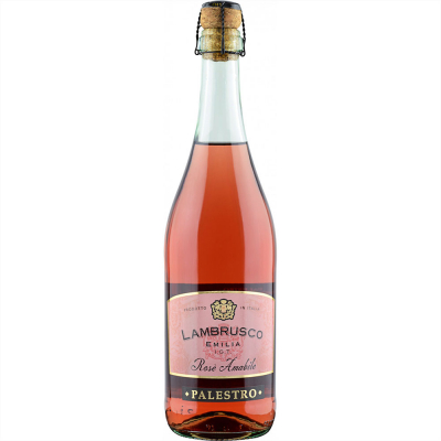 Изображение товара Игристое вино розовое полусладкое "Palestro" Lambrusco Emilia IGT Rose Amabile, 0,75 л