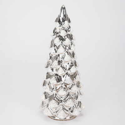 Изображение товара Ёлка стеклянная Yancheng Shiny с подсветкой 11х11х26 см