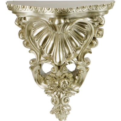 Изображение товара Консоль настенная Glasar серебристая 25х12х30 см