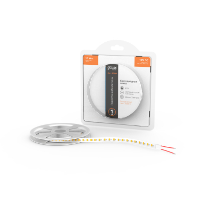 Изображение товара Лента Gauss Basic LED 2835/120 12V 5м тёплый свет IP20 Изображение товара Лента Gauss Basic LED 2835/120 12V 5м тёплый свет IP20