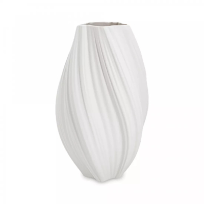 Изображение товара Ваза для цветов Home and Style Ariel белая 34 см из фарфора с матовым покрытием Изображение товара Ваза для цветов Home and Style Ariel белая 34 см из фарфора с матовым покрытием