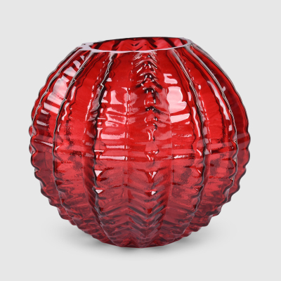 Изображение товара Ваза Mercury Deco стеклянная красная 17х15,5 см