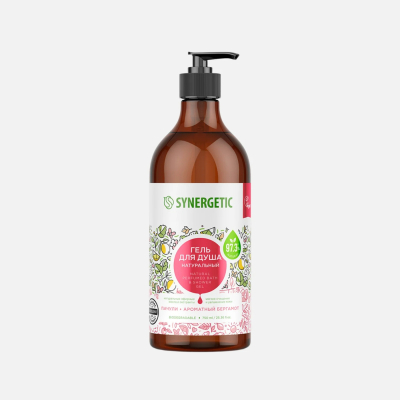 Изображение товара Гель для душа Synergetic Пачули и ароматный бергамот, 750 мл
