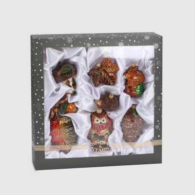 Изображение товара Набор ёлочных игрушек Snow and Stars лесной 7 шт праздничное украшение елки