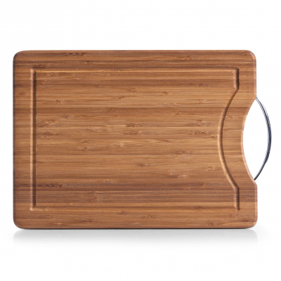 Изображение товара Доска разделочная Zeller 40х28х1,6 см из бамбука с ручкой