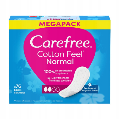 Изображение товара Прокладки женские ежедневные Carefree сotton fresh scent 76 шт