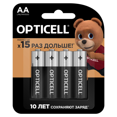 Изображение товара Батарейки Opticell Basic AA 4шт щелочные аккумуляторы для устройств Изображение товара Батарейки Opticell Basic AA 4шт щелочные аккумуляторы для устройств