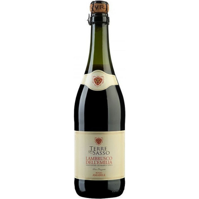 Изображение товара Игристое вино красное полусладкое Contri Spumanti, "Terre del Sasso" Lambrusco dell'Emilia IGT Rosso Amabile 0,75 л