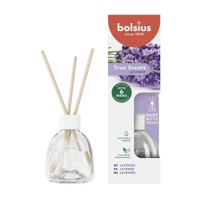Изображение товара Аромадиффузор Bolsius true scents лаванда 60 мл для уютного интерьера Изображение товара Аромадиффузор Bolsius true scents лаванда 60 мл для уютного интерьера
