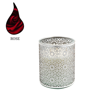 Изображение товара Аромасвеча Nour Bougie Mosaica Rose серебро 2.4 кг ароматическая свеча ручная работа