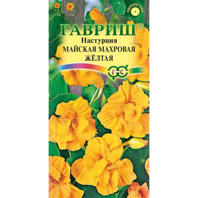 Изображение товара Семена Гавриш Настурция Майская Махровая Желтая 1,0 г