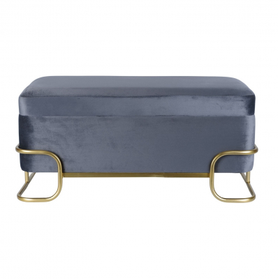 Изображение товара Удобная банкетка Glasar с велюровой обивкой 72x36x32 см