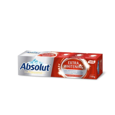 Изображение товара Зубная паста Absolut Extra Whitening 110 г для отбеливания зубов и гигиены полости рта Изображение товара Зубная паста Absolut Extra Whitening 110 г для отбеливания зубов и гигиены полости рта