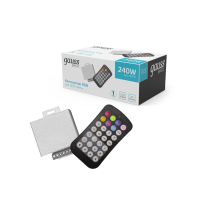 Изображение товара Контроллер Gauss BT621 RGB 12V 240W для светодиодов Изображение товара Контроллер Gauss BT621 RGB 12V 240W для светодиодов