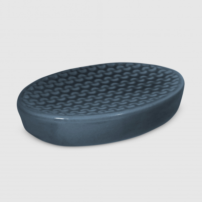 Изображение товара Мыльница Mercury Sanitary BRAID из керамики и нержавеющей стали для ванной