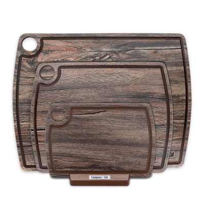 Изображение товара Набор разделочный досок ComposeEat композитный на подставке дуб мореный 3 предмета