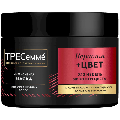 Изображение товара Маска интенсивная Тресемме Кератин и цвет для окрашенных волос 300 мл