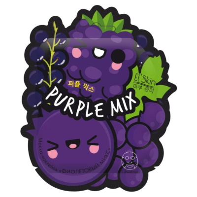 Изображение товара Маска-коктейль El'Skin фиолетовый микс для лица все типы кожи 1 шт