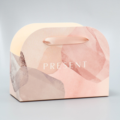 Изображение товара Переноска для цветов складная Дарите Счастье Present 17x13x7 см