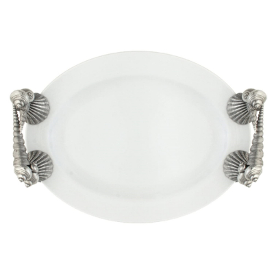 Изображение товара Поднос Vagabond с ручками морские раковины 35х25 см стильный и долговечный