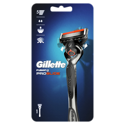 Изображение товара Мужская бритва Gillette Fusion5 ProGlide, 1 кассета, с 5 лезвиями с углеродным покрытием, с технологией FlexBall, с триммером