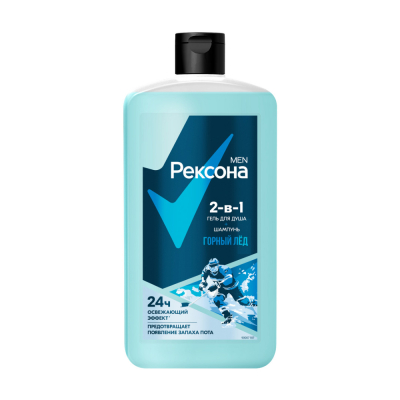 Изображение товара Гель для душа и шампунь 2 в 1 Rexona Men Горный лёд 750 мл